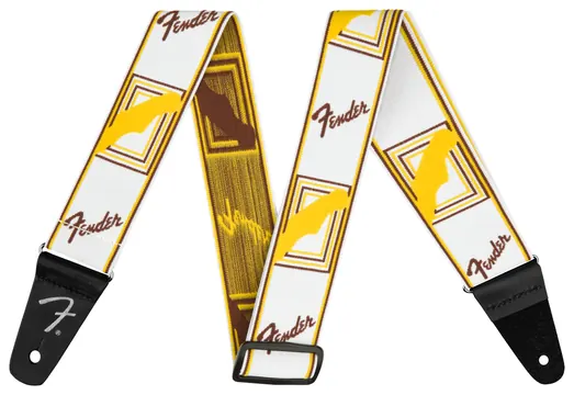 Fender Weighless Monogram Strap, Yellow