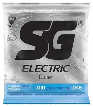 Sg Encordoamento SG Guitarra 010 Níquel