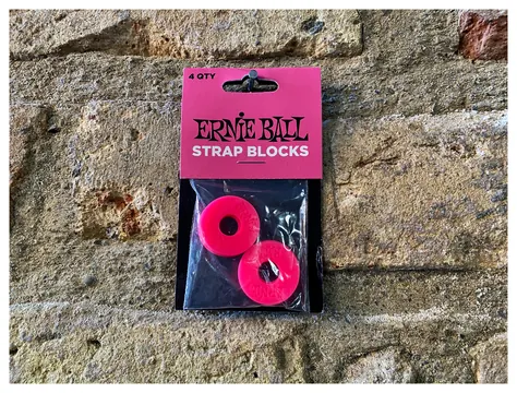 Ernie Ball Strap Blocks 4-Pack Pink