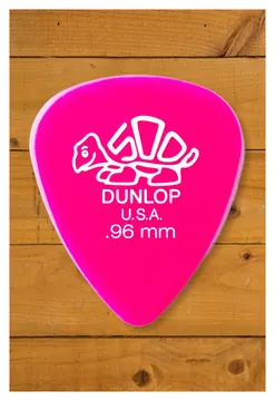 Dunlop Delrin Standard 0.96 mm Gauge Plectrums, Pack of 12