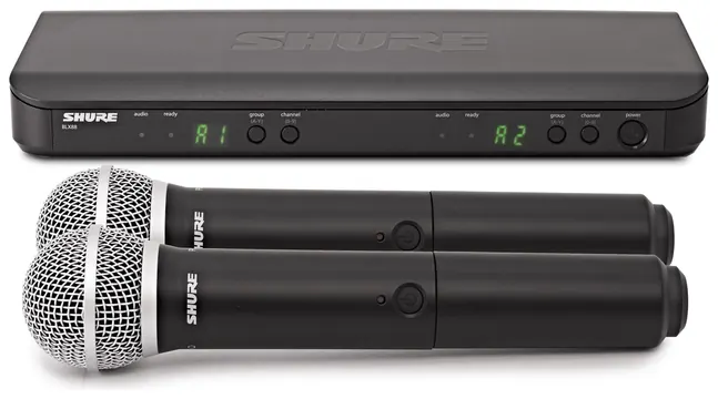 Shure BLX288E/PG58 T11 Dual Vocal-Funkmikrofonsystem