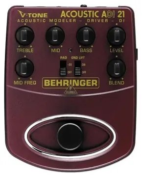 Behringer Pedal Behringer V-tone Acoustic Modeler ADI21 para Guitarra