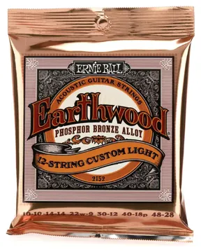 Ernie Ball EB2152 Earthwood Phosphor Bronze Acoustic Guitar Strings