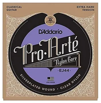 D'Addario EJ44 Pro Arté Extra Hard Tension Silver Plated Corde Chitarra Classica