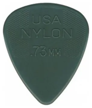 Dunlop 44P73 0.73mm Nylon Standard Pick, Grey, Players Pack of 12