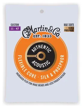 Martin MA-130FX Flexible Core Silk & Phosphor – Premium Saitensatz für Westerngitarre