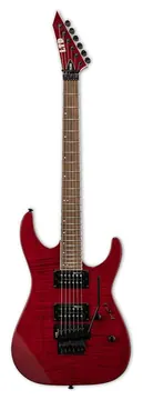 LTD M200FM-STR Guitare Electrique "statocaster" See Thru Red