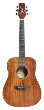 Seizi Mini Neo Tokyo Aço Eletroacústico Koa com Capa