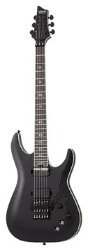Schecter C-1 Sls Evil Twin Fr Sustainiac Satijn zwart