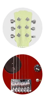 Extreme EG-81RD Chitarra Elettrica Con Altoparlante + Tastiera 20 Tasti Con Controllo Volume E Interruttore On/off