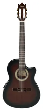 Ibanez GA35TCE-DVS Concert Nylon Elektro-Akustik-Gitarre, dark violin sunburst
