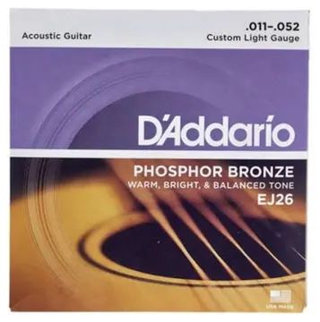 D'Addario EJ26 Phosphor Bronze 11-52