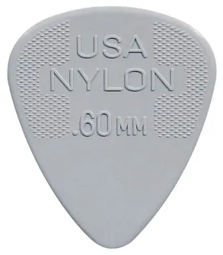 5 Stuks Dunlop Nylon Standard 0.60 mm. plectra