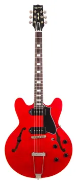 Heritage Custom Shop Core Collection H-530 Electric Guitar with Case, Trans Cherry, Artisan Aged