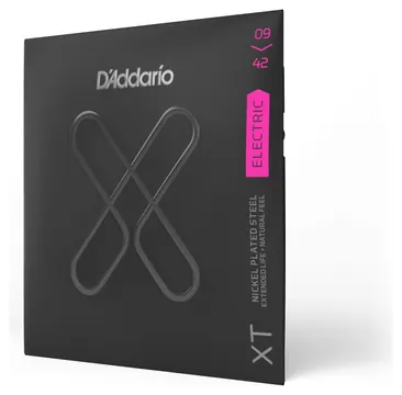 D'Addario XTE0942 XT Nickel Plated Steel, Super Light Guitar Strings, 09-42
