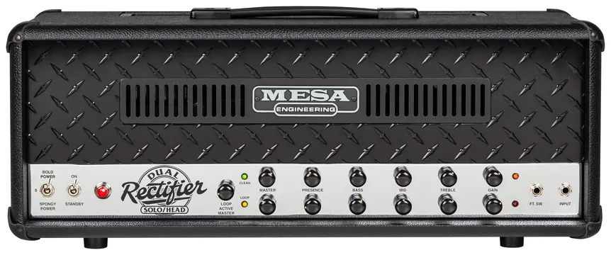 Mesa/Boogie Dual Rectifier 90s 2-Channel Black Bronco Chrome Chassis