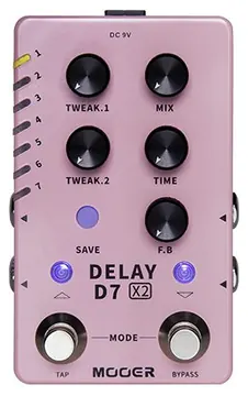 Mooer D7 X2 Delay - Dual Stereo Delay