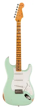 Fender Limited Edition Fat 1954 Stratocaster Relic With Closet Classic Hardware Faded Aged Surf Green