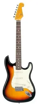 SX SST62 Vintage Strato SSS Vintage White