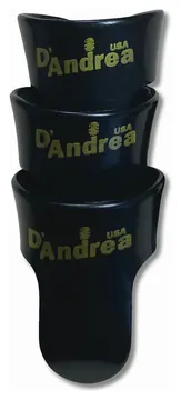 D'Andrea Thumb & Finger Pick Set (R4 PAC MD TF BLK), 1 Thumb & 3 Finger Picks, Medium, Black