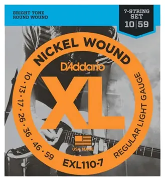 D'Addario EXL110-7 Nickel Wound 010-056