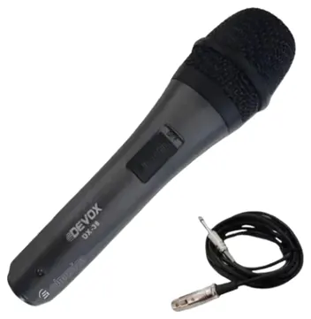 Devox Microfone Dinâmico C/Fio Devox - Modelo DX-38