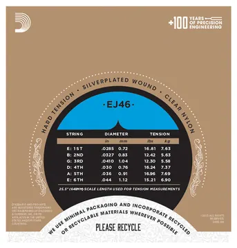 D'Addario EJ 46 Pro Arte Nylonsaiten