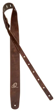 Ortega OSSU-50 Guitar Suede Leather Strap Wildledergurt (60mm), Vintage Malt