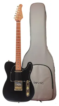 Benson Telecaster Hardy Series T 904 Black Gold Com Bag