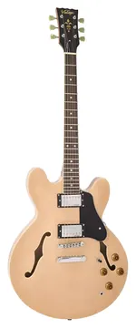 Vintage VSA500MP Natural Maple Semi Hollow Body E-Gitarre