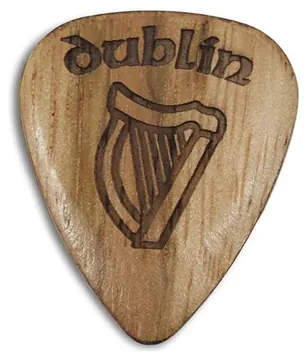 Timber Tones Dublin Harp Wooden Guitar Pick