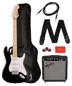 Squier Stratocaster Sonic Pack MN Nero