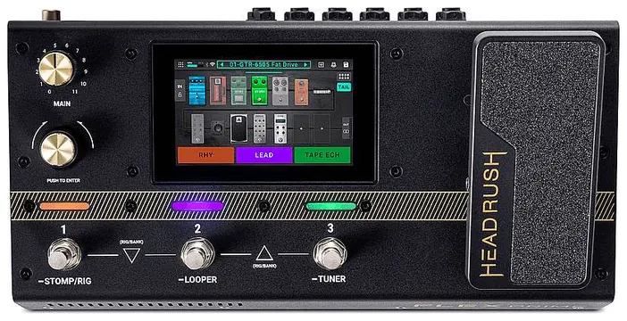 Headrush FLEX PRIME Pedale All-In-One Pro ampia libreria EFX x chitarra amplif.