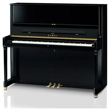 Kawai K-500 Klavier schwarz poliert – Höhe 130 cm, ATX4-Silent-System mit SK-EX-Sampling, Millennium-III-Mechanik
