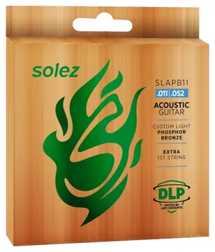 Solez Encordoamento Violão Aço Solez SLASPB11 Phosphor Bronze .011