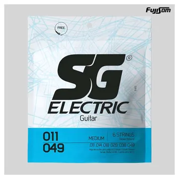 SG Encordoamento SG Para Guitarra 011 Nikel| Fujisom