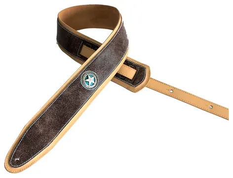 Bourbon Strap Gitarrengurt Scheriff Crackle