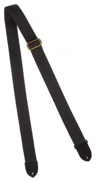 Fender Cotton/Leather Strap Black