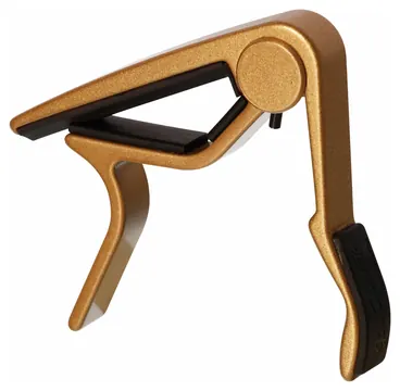 Jim Dunlop 84FG Trigger Capo Acoustic Flat Kapodaster für Akustik-Gitarre, gold