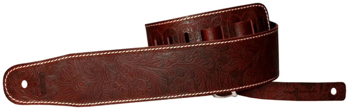 Richter Luxury Guitar Strap Floral Brown - 1086