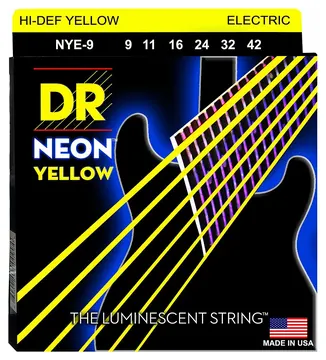 DR Strings Neon Yellow NYE-9 Lite .009-.042