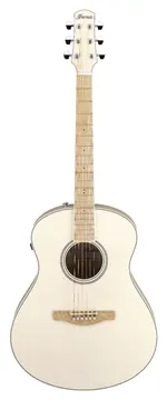 Ibanez aam370e open pore antique white chitarra acustica elettrificata