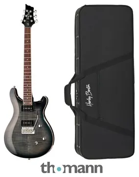 Harley Benton CST-24T P90 Black Flame Bundle