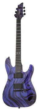 Schecter C-1 Hydro Dip elektrische gitaar, Purple Obsidian