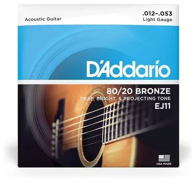 D'Addario EJ11 - Acoustic 80/20 Bronze | 012-053