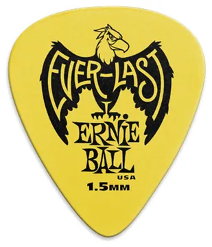 Ernie Ball - 9195 Plettri Everlast Yellow 1.5mm Busta da 12