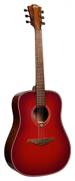 Lâg Tramontane Special T-Red-D Dreadnought Rot Burst