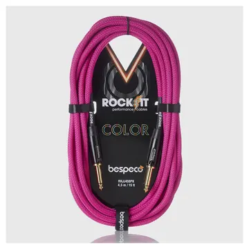 Bespeco Cavo Strumenti Jack Mono Jack Mono Mt 3 Rockit Guaina Rosa Brillante
