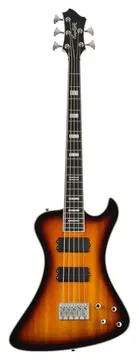 Hagstrom Nekromant 5 -18 E-Bass, tobacco