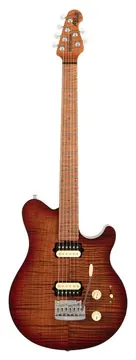 Music Man AXSHHT-RAMF-RMM-0-C "axis" Guitare Elec Roasted Amber Flame
